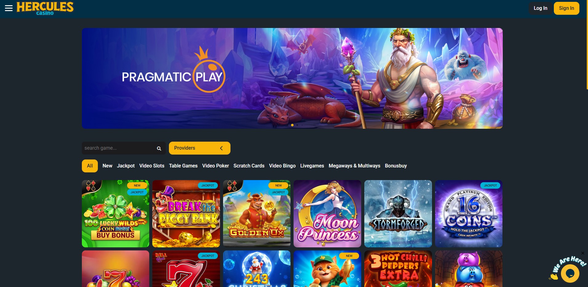 Herculescasino Screenshot 1