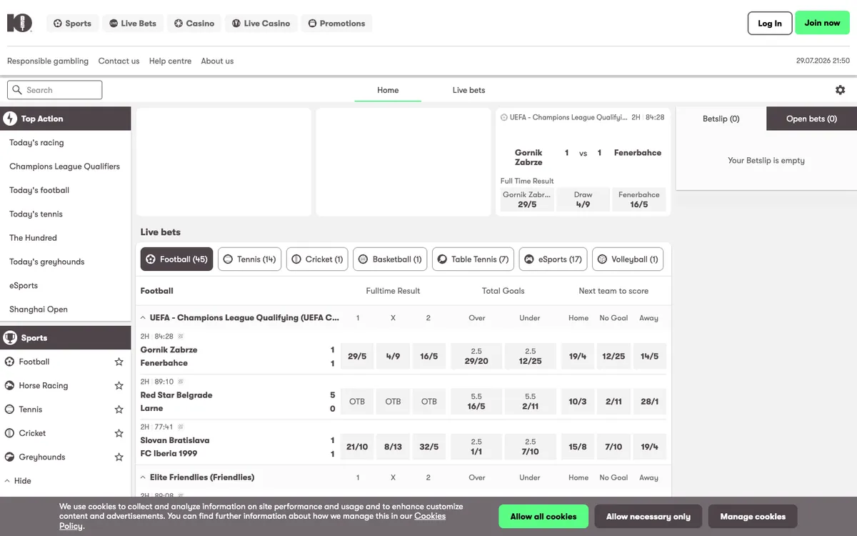 10bet UK Casino Review Header