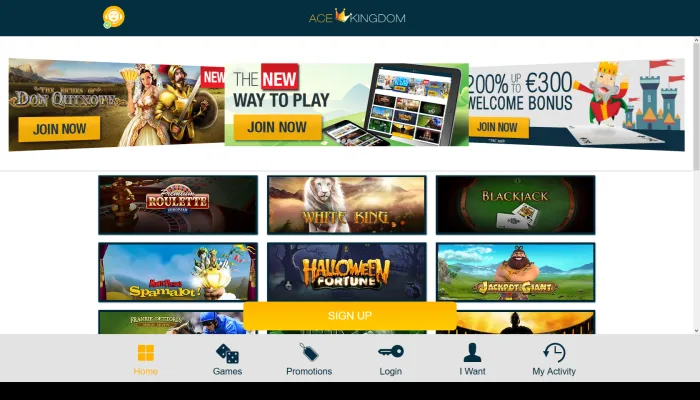 Ace Kingdom Casino Review Header