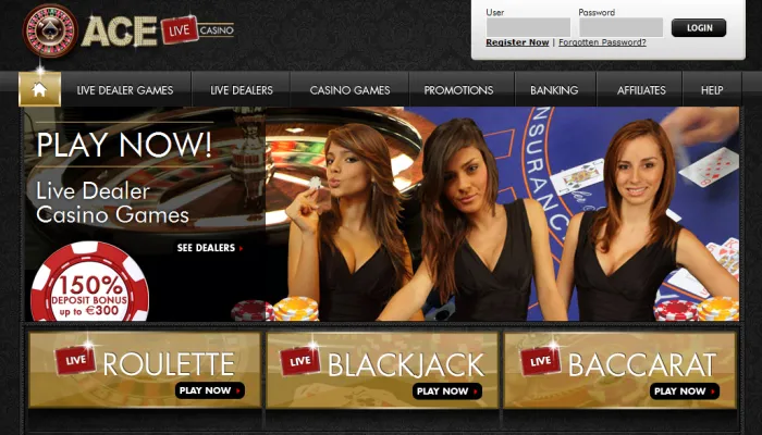 Ace Live Casino Review Header