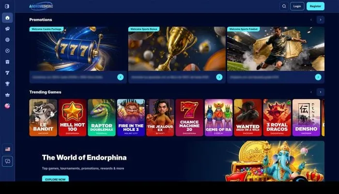 Andromedasino Casino Review Header