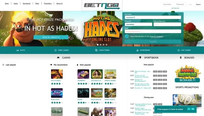 BetnGo Casino Review Header