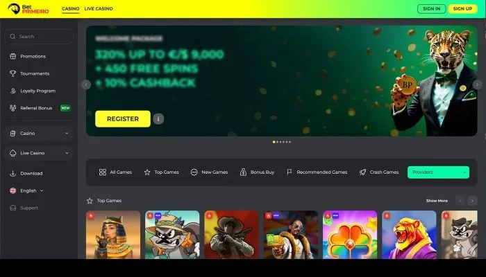 BetPRIMEIRO Casino Review Header