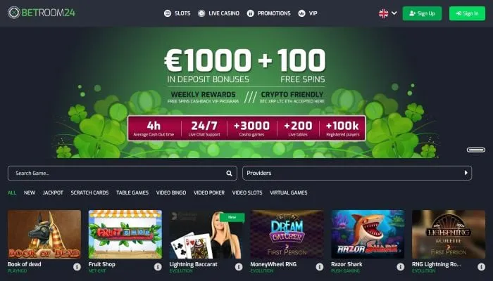 Betroom24 Casino Review Header
