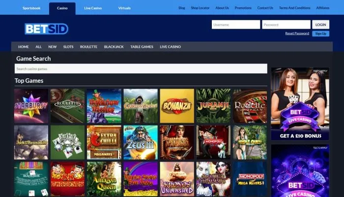 BetSid Casino Review Header
