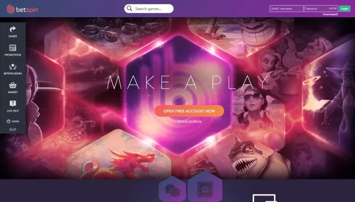 Betspin Casino Review Header