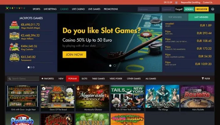 Betvuvu Casino Review Header
