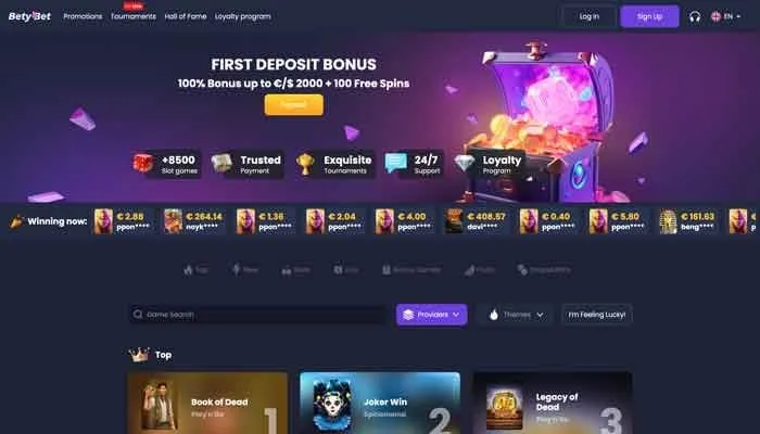 BetyBet Casino Review Header