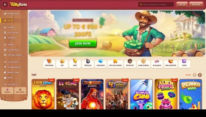 BillyBets Casino Review Header
