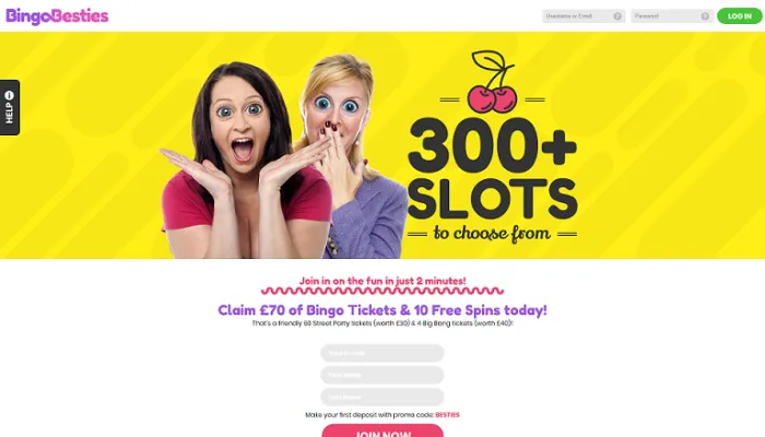 BingoBesties Casino Review Header