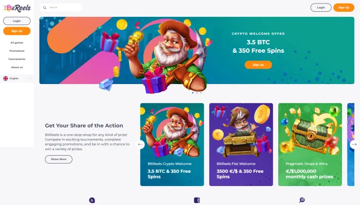 BitReels Casino Review Header