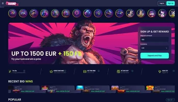 BoomsBet Casino Review Header