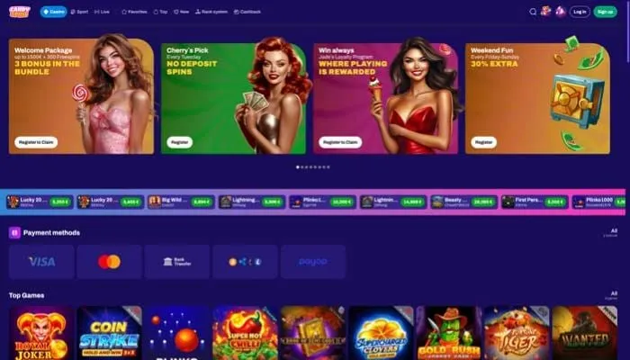 CandySpinz Casino Review Header