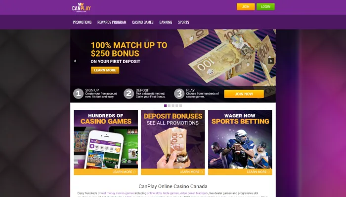 CanPlay Casino Review Header