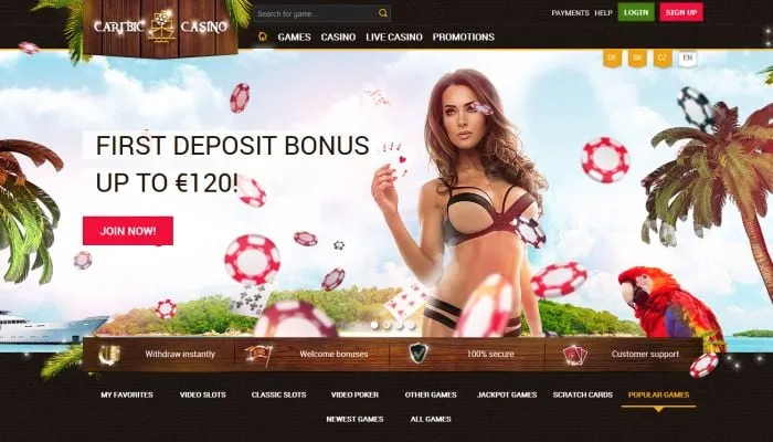 Caribic Casino Review Header