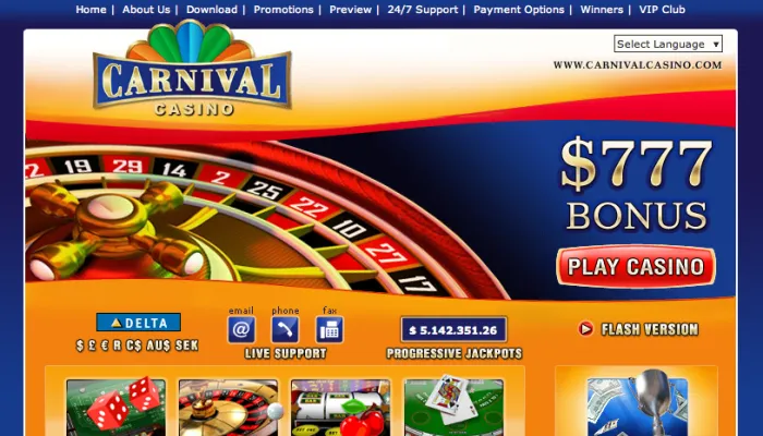 Carnival Casino Review Header