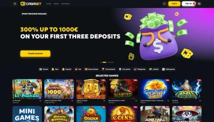 CasaBet Casino Review Header