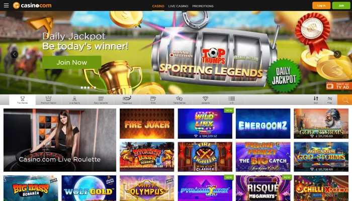 Casino.com Review Header
