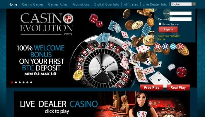 Casino Evolution Review Header