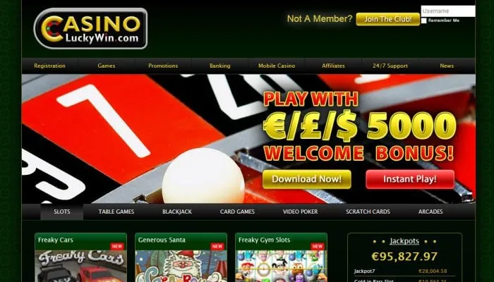 Casino Lucky Win Review Header