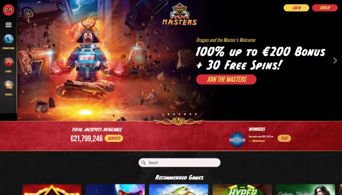 Casino Masters Review Header