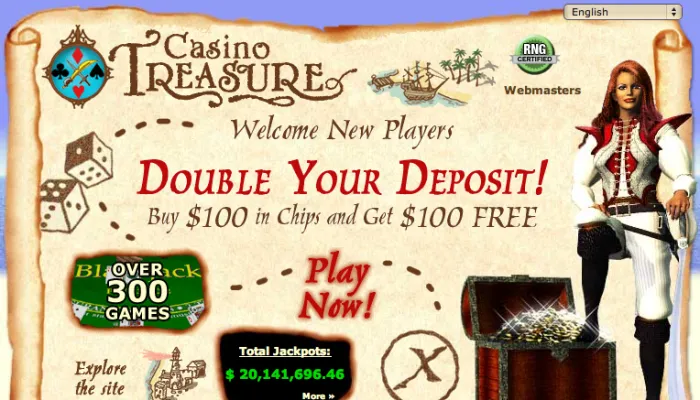 Casino Treasure Review Header