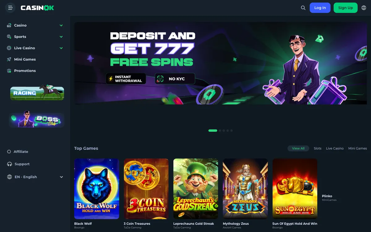 CasinOK Review Header
