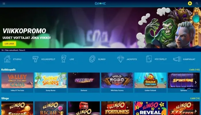 Casonic Casino Review Header