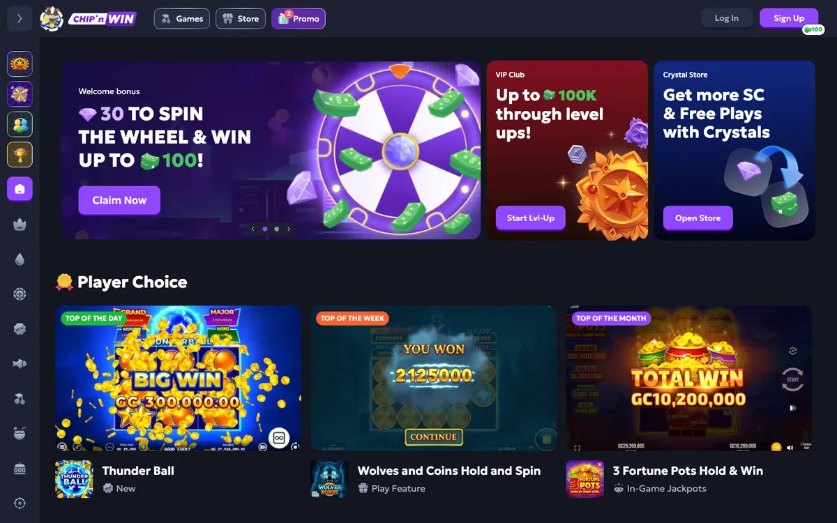 Chip'n WIN Casino Review Header