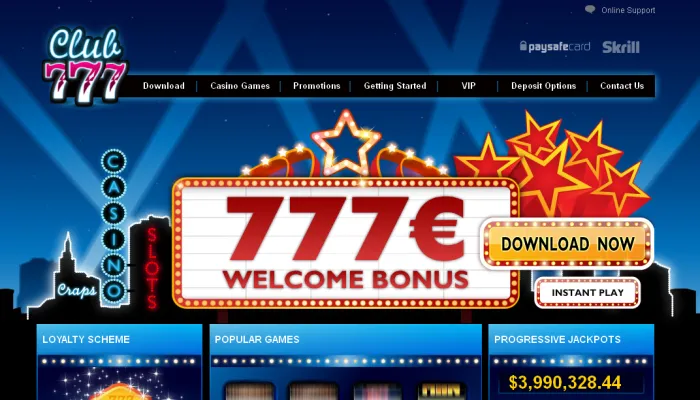 Club777 Casino Review Header
