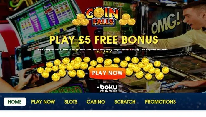 CoinFalls Casino Review Header