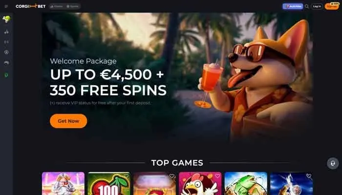CorgiBet Casino Review Header