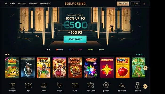 Dolly Casino Review Header