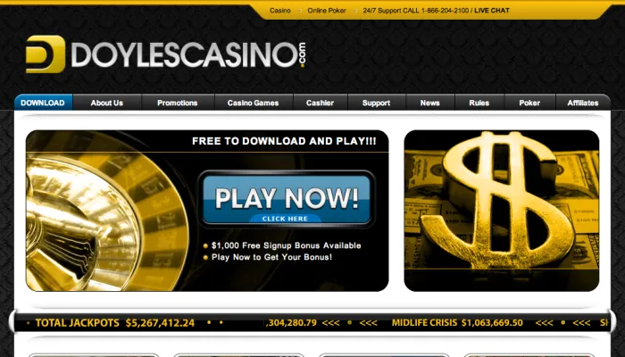 Doyles Casino Review Header