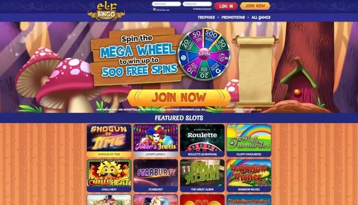 ElfBingo Casino Review Header