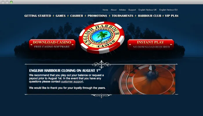 English Harbour Casino Review Header