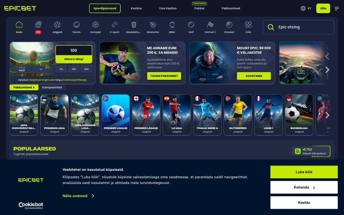 Epicbet Casino Review Header