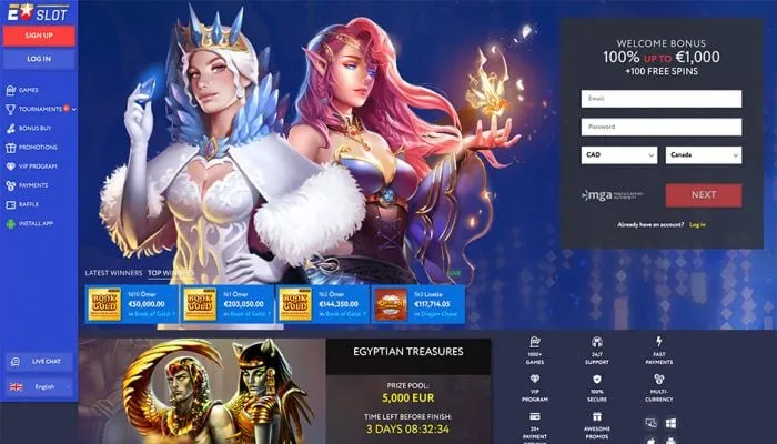 EUSlot Casino Review Header