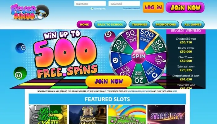 Fever Bingo Casino Review Header