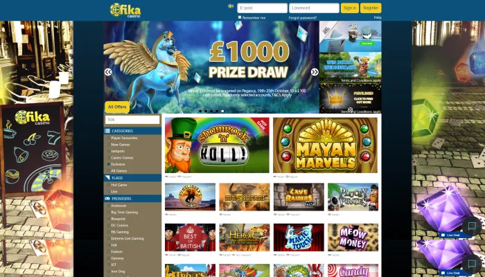 Fika Casino Review Header
