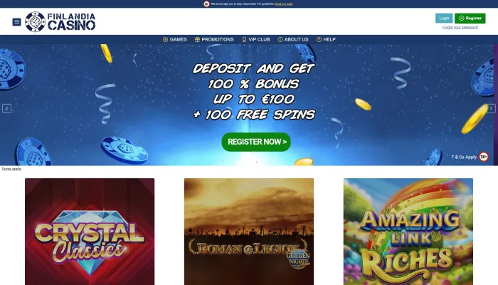 Finlandia Casino Review Header