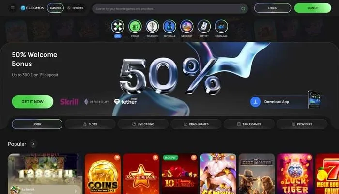 Flagman Casino Review Header