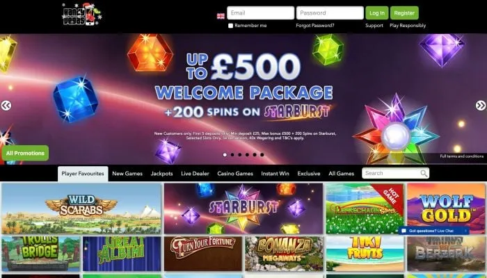 Handy Vegas Casino Review Header