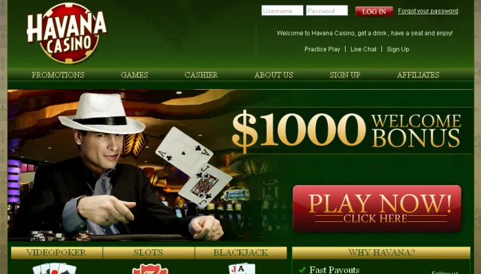 Havana Casino Review Header