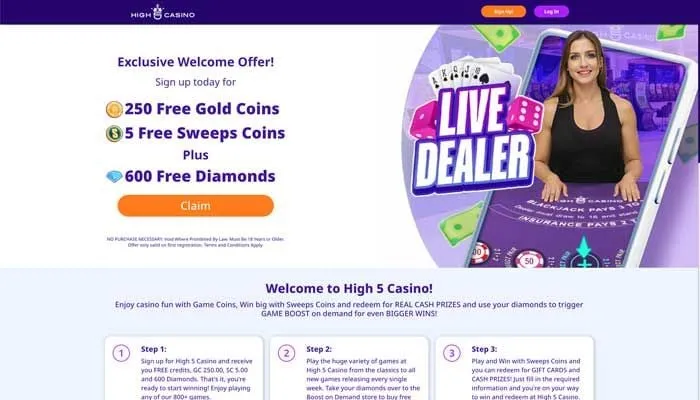 High 5 Casino Review Header