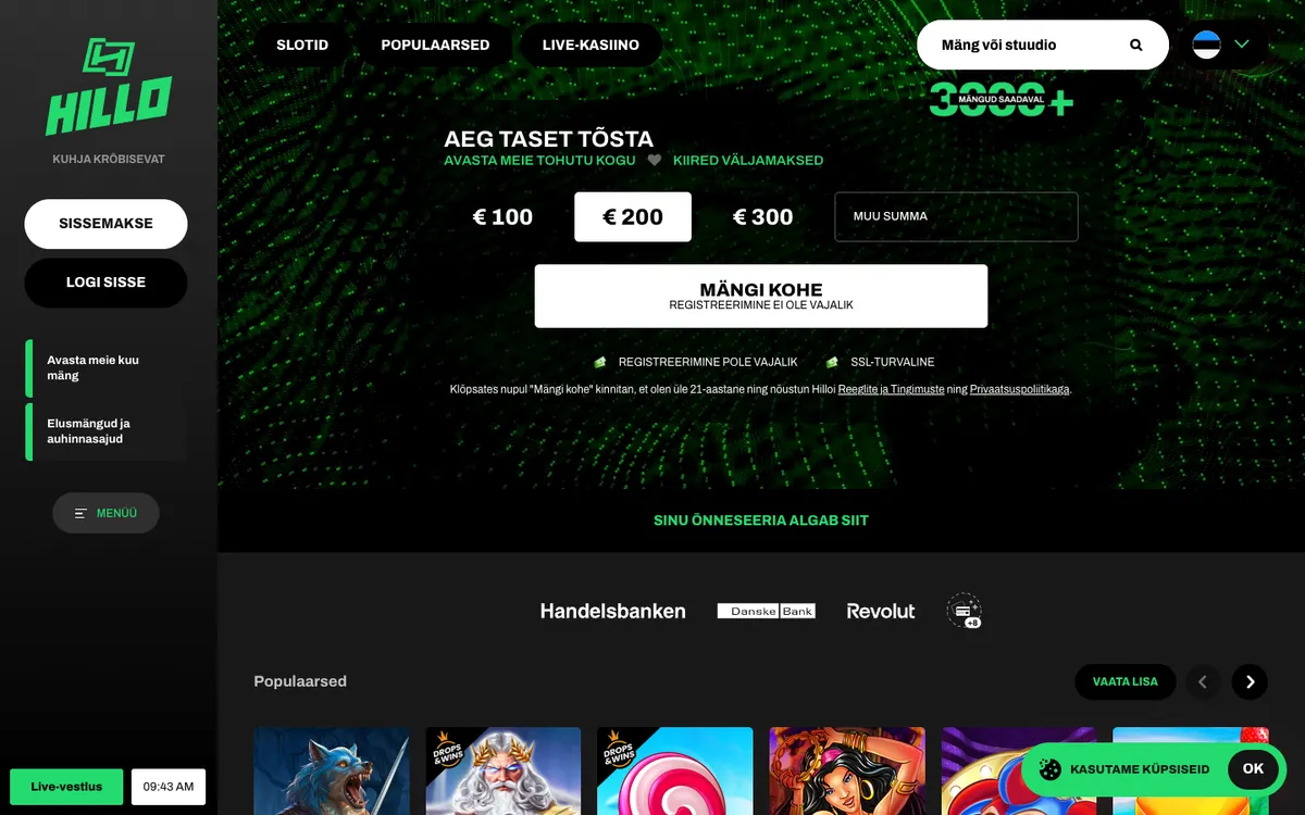 Hillo Casino Review Header