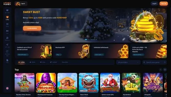 HoneyMoney Casino Review Header