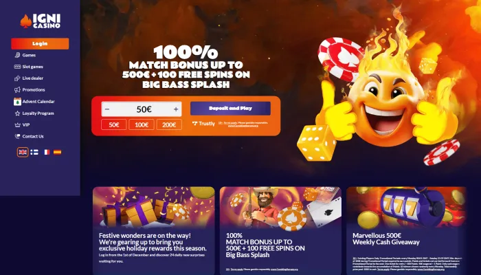 Igni Casino Review Header