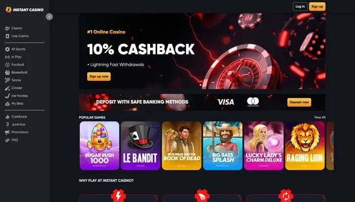Instant Casino Review Header