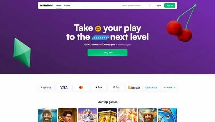 Instaspin Casino Review Header